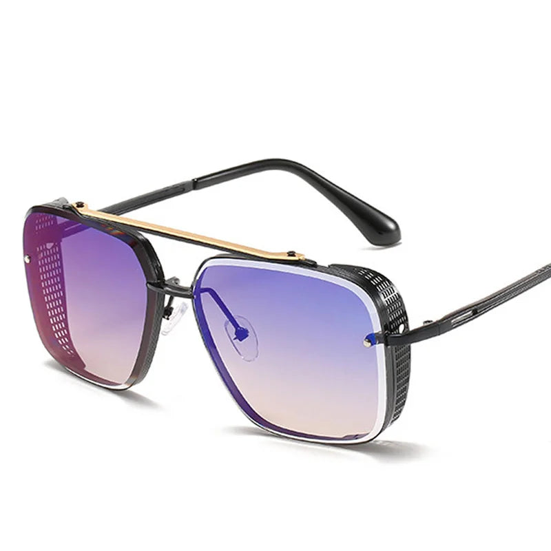 Customer Logo 2020 NEW Mach Seven Style Gradient Luxury Sunglasses Women Fashion Men Brand Design pilot Sunglasses UV400