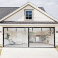 Customized Size Garage Curtain Fiberglass Magnetic Garage Door Screen 16*7ft
