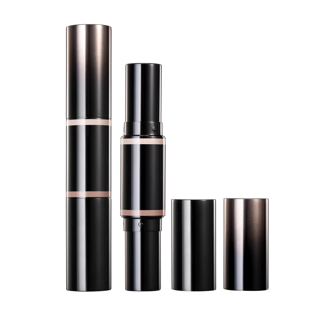 HUIHO Hot Sale Custom Logo Aluminum Lipstick Double End Tube Thin Lipstick Tube