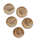 Adhesive Personalized Service Custom logo Sealing 3D Wax Seal Stickers for Envelope