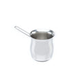 Italian-Made 6-Cup Stainless Steel AISI 304 18/10 Turkish Coffee Pot Eco-Friendly Classic Home BBQ Warm Coffee Tea Steel Handle