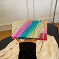 2025 New Fashion Glossy Acrylic Evening Bags for Women Trendy Chain Crossbody Clutch Purse