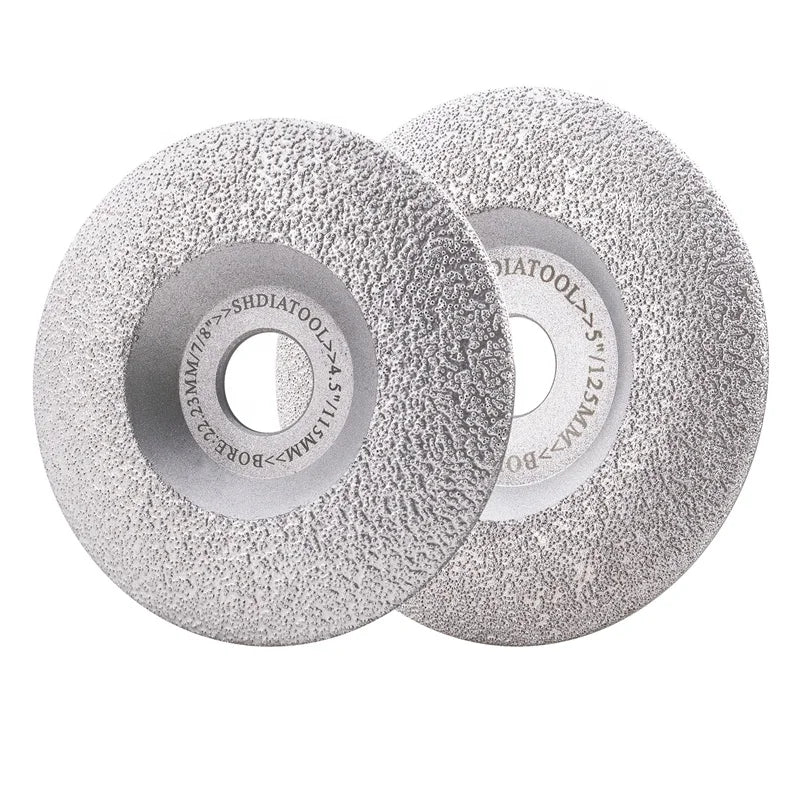 4/4.5/5in Vacuum Brazed Diamond Cup Grinding Wheel Fine Grit Abrasive Disc Angle Grinder Cutting Wheel for Granite Marble Stone