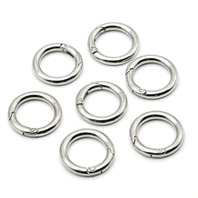 Custom Logo Circle Round Carabiner Spring Snap Clip Hook for Handbag