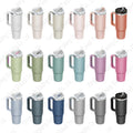 Wholesale 30oz Stainless Steel Insulated Tumbler with Straw Customized Design for Water Coffee Iced Tea Beer on Go Travel Mug