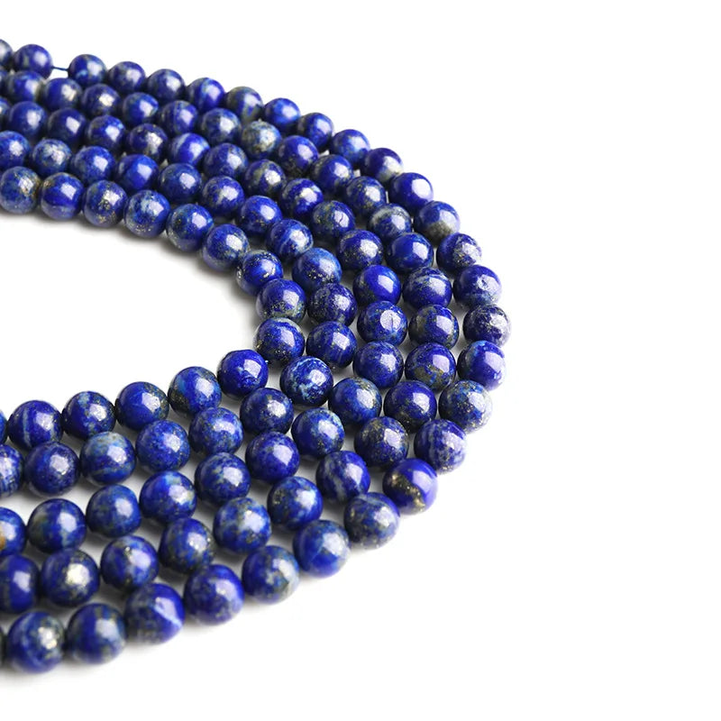 Factory Wholesale Lapis Lazuli Beads Natural Stpne Beads for Lapis Lazuli Bead Necklace No Adding Color