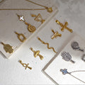 Hot Sale 18K Gold Plated Stainless Steel Cross Pendant Minimalist Religious Jewelry for Children Jesus Charm Wholesale