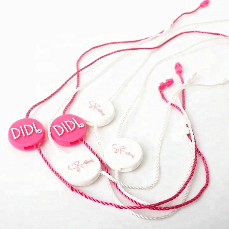 Hang Tag String Factory Custom Name Logo Plastic Hangtag Seal String Fastener for Garment Accessory