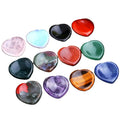 Wholesale Natural Polished Crystal Massage Semi-gemstone Care Stone Crystal Healing Stone Heart Worry Stone