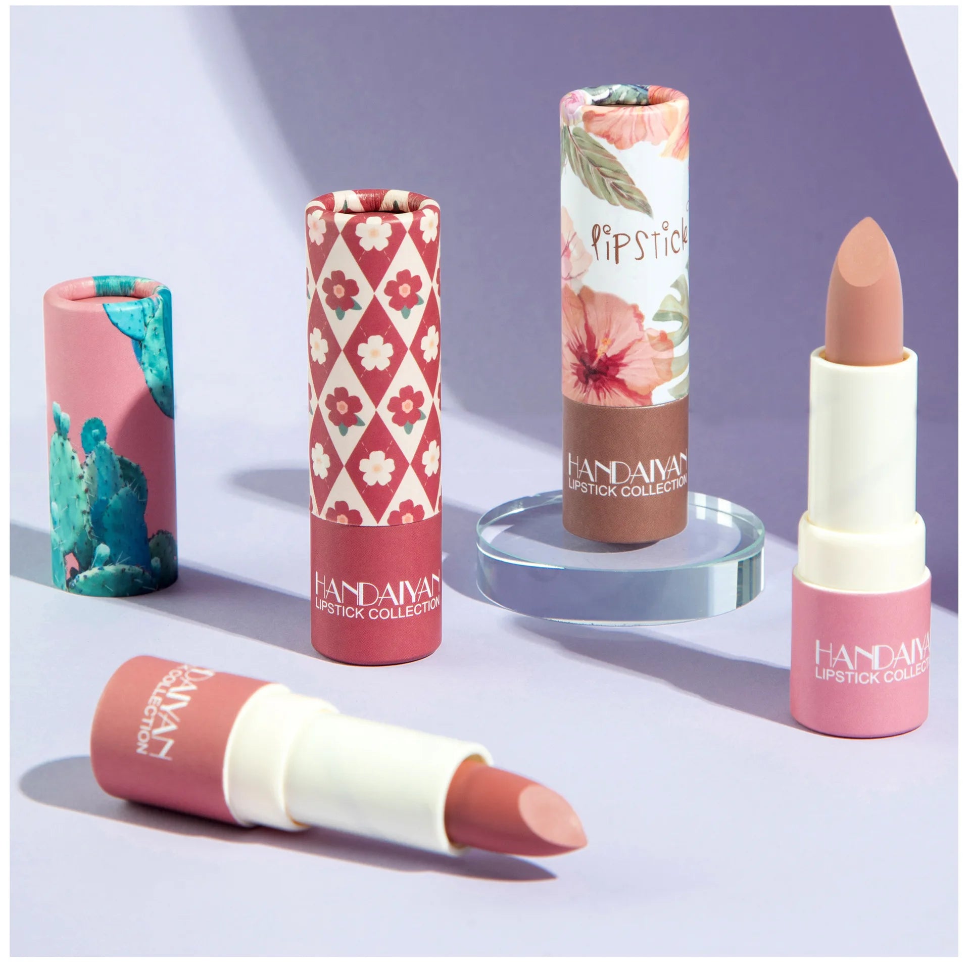 Custom Hot Wholesale Handaiyan Paper Tube Lip Balm Deodorant Lipstick