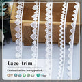 100% Polyester Dress Decoration Lace Fancy Water Soluble Lace Trim for Garment