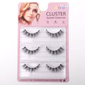 Yiernuo 3/7 Pairs Natural 3D Full Strip Faux Mink Eyelashes Black Cotton Band False Eye Lashes Wholesale Natural Eyelashes