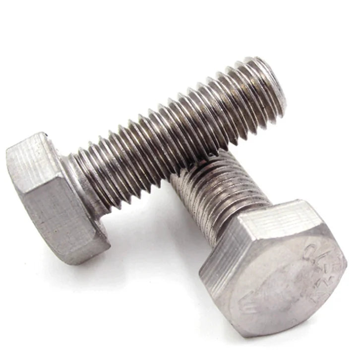 M22x2.5x40mm Left Hand Thread Reverse Stainless Steel Hex Head Bolt A2A4