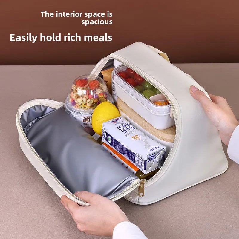 Fashionable Insulation Lunch Box Tote Bag Cooler for Office Workers and Summer Picnics Small Rice Bag