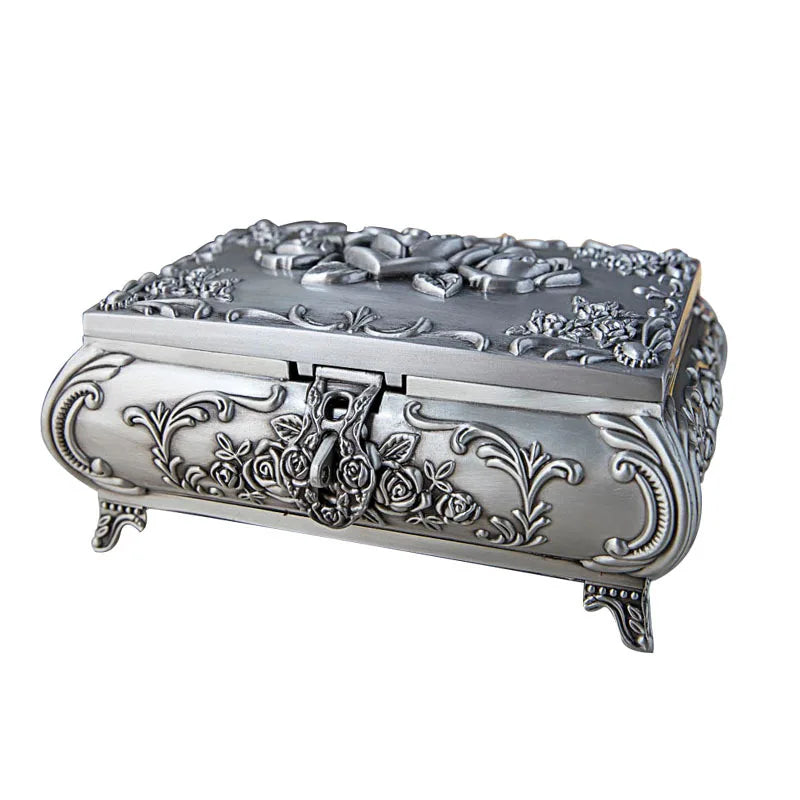 European Style Creative Jewelry Boxes High-end Three-dimensional Lockable Storage Boxes Home Decoration Wholesale
