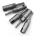 1/4 Inch Chrome Butterfly Bolt Socket Wrench Hex Shank Socket Adapter Nut Power Tool Slotted Electric Screwdriver Sleeve DIY