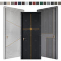 USA Standard Custom Wooden Doors for House Pure Colors Primer Internal Door Interior Room Door Design