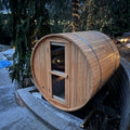 ANYI Traditional Style Cedar Barrel Sauna with Sauna Accessories and Heater for 2-4 Person