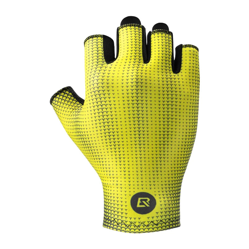 ROCKBROS Bicycle Breathable Half Finger Gloves MTB High Elastic Short Finger Summer Cycling Gloves