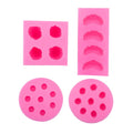 DIY Mini Lovely 3D Fruit Orange Strawberry Blueberry Raspberry Pink Sugar Fondant Silicone Mold for Cake Decoration Baking