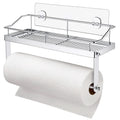 Stainless Steel Modern Corner Self Adhesive Bathroom Shelf and Toilet Paper Holder for Home Hotel
