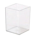 Custom logo Acrylic Pen Holder for Desk Office Stationery Makeup Brush Storage Organizer