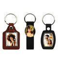 HOCAYU Heat Transfer Custom Design PU Leather Blanks Sublimation Leather Keychain