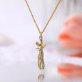 Hainon Creative Couple Hug Necklace Hanging Necklace for Your Loved One Birthday Gifts Anniversary Gift