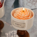 Aroma Luxury Organic Soy Wax Scented Candles French Camellia Ceramic Cup Fragrance Luxury Candle