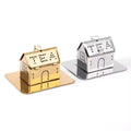 Wholesale 304 Stainless Steel Tea Filter in Creative Small House Shape Eco-Friendly Drip Tray Metal Mesh Strainer Tea Infusers