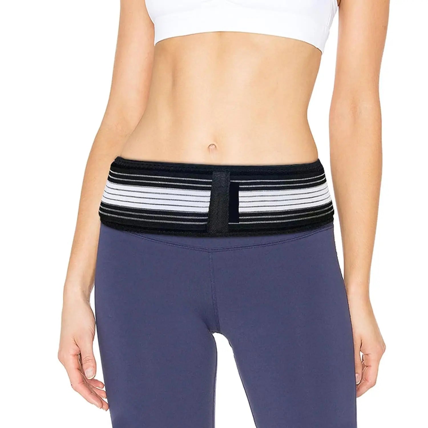Adjustable Sacroiliac SI Joint Hip Belt Breathable Anti-slip Pelvic Lower Back Support Brace for Lumbar Back Relief