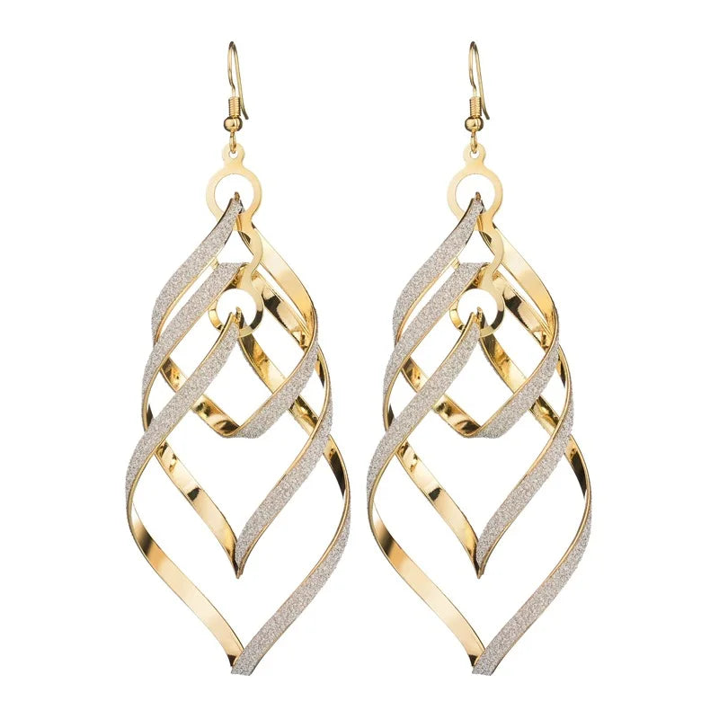 AA01144 Hot Sale Fashion Fashion Jewelry Earrings Hook Women Long Leaf Fashion Earrings