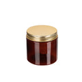 2-12 Oz Clear Wide Mouth Round Aluminum Cap Plastic Cosmetic Jar Lids for Cream Butter & Pet Packaging