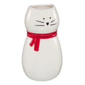 Wholesale Creative Nordic Ceramic Cat Design Vases Clay Pottery & Enamel for Flowers Decoration