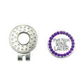 Bling Putt Now Golf Ball Marker Hat Clip Set Perfect Iron Gift for Men and Women 'Putt Now Wine Later' Design