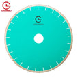 Industrial J U Slot Nitride Hot Press Cutting Blade Granite Marble Quartz Stone 18 Diameter 25 Teeth High Frequency Welded