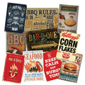Fast Food Menu Decor Wall bar Crafts Old Printing Retro Sign Vip Lounge Vintage Metal Poster logo Tin Car Plate Hot Sale