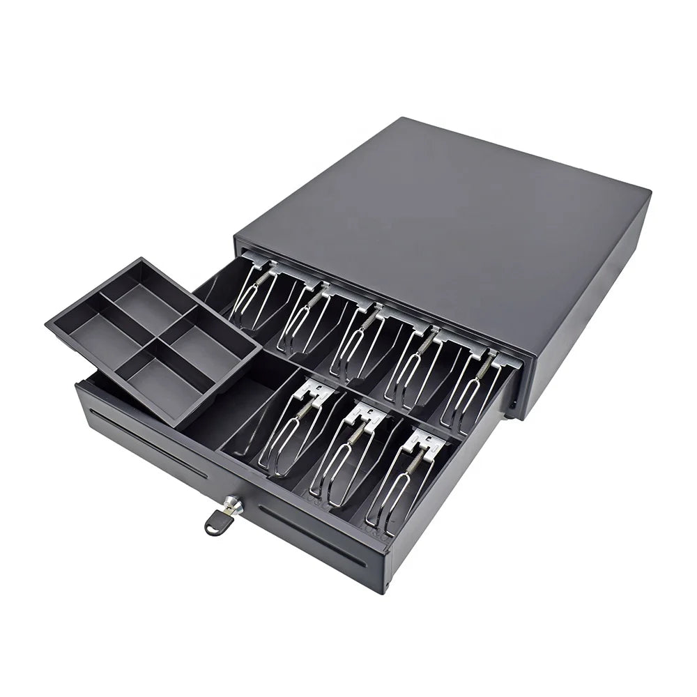 Excellent Quality Safe Counter 405 Cash Drawer 8 Bills Clip+4 Coins Cash Register Box Drawer