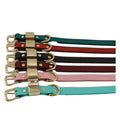Strong Durable Wear Resistant Soft Leather Comfortable Fashion Leash Pet Dog Cat Collar