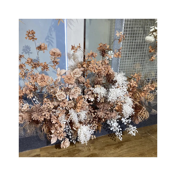 5 Forks Plastic Flocked Snow Rabbit Cheap Wholesale Artificial Flowers  Dekoration