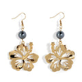2023 New Arrival Hawaiian Pearl 18K Gold Jewelry Earing Beautiful Flower Ladies Accessories Earring