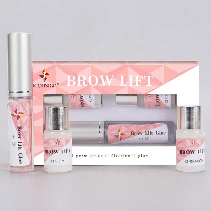 Newest  Wholesale Eye Brow Perm Kit Private Label Brow Lift Kit Serum Easy Perm with Tools Lotion