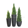 Nordic Large Flowerpots Indoor Decor Fiberglass Flower Pots for Plant White Planter for Hotel Restaurant