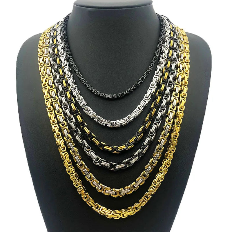 Beimai OEM Necklace Titanium Steel king Non Tarnish Waterproof Jewelry Chain Necklace MegaBDM
