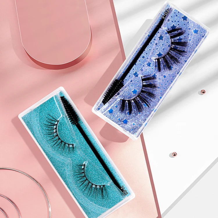 20mm Faux Mink Eyelash 3d Mink Lashes Wholesale False Eyelashes Custom Lash Box Full Strip Eyelashes Russian