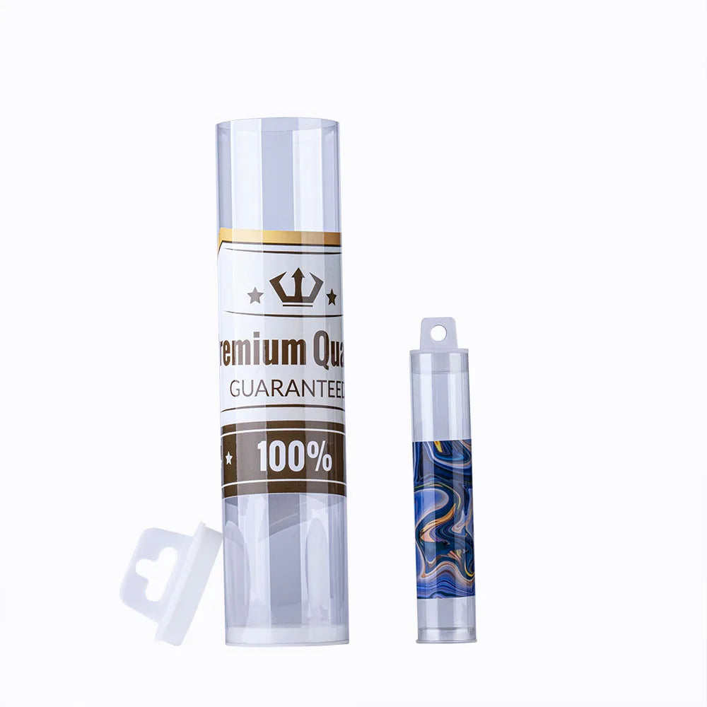 Square Transparent Plastic Storage Tubes Cylinder Clear Packaging Container with Lid for Candy Cookie Chocolate Sugar
