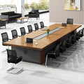 Wooden Conference Table and Chairs Modern Desk Table Office Furniture Modern Large Marble Conference Table