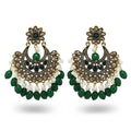 Factory Outlet Ethnic Style Vintage Alloy Hollow Rhinestone Crystal Flower Statement Earrings Women