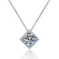 Wholesale Fashion Grade D 1ct/2ct Moissanite Diamond Link Chain Pendant Necklaces 925 Sterling Silver GRA Certified Jewelry