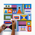 Personalized Custom Made Square 1000-Piece Paper Sturdy Jigsaw Puzzle Educational Cartoon Toy DIY for Adults 63.5x63.5cm